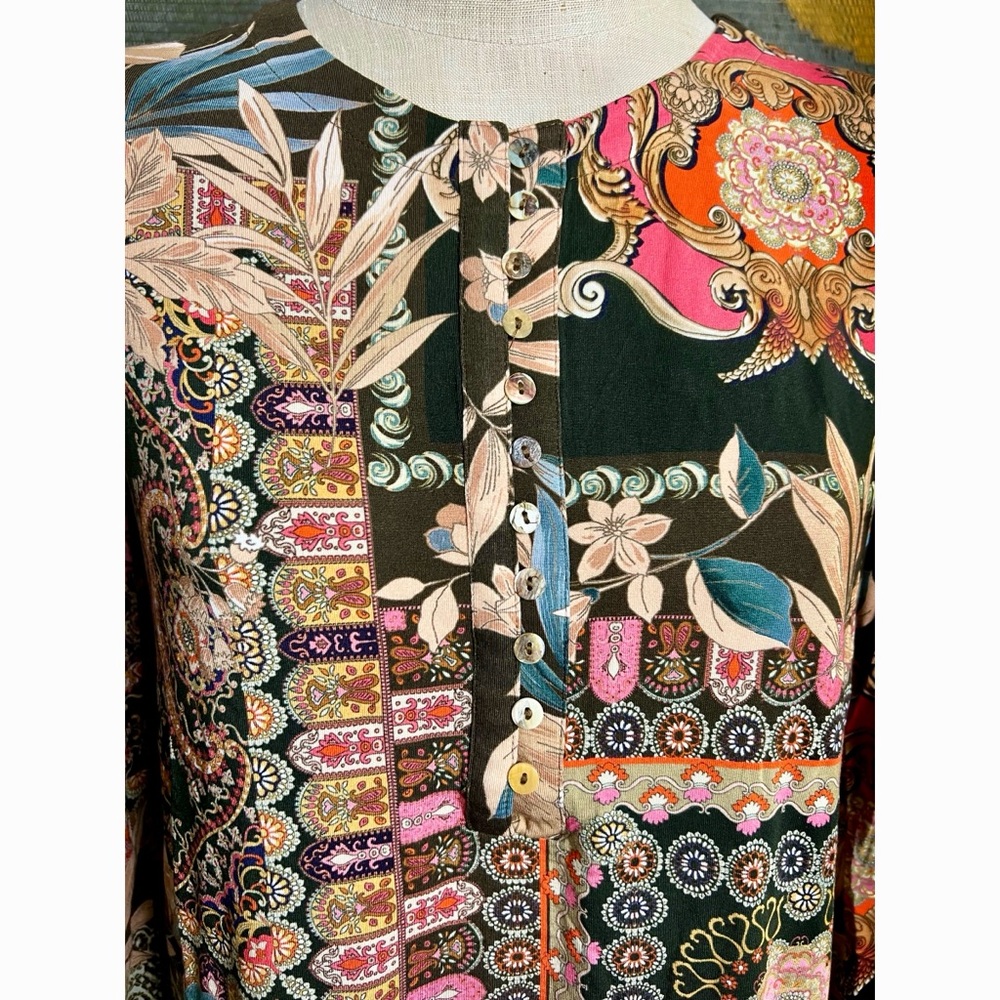 Johnny Was Flora Button Front Tunic S - Picture 10 of 15